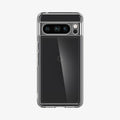 ACS06315 - Pixel 8 Pro Case Ultra Hybrid in crystal clear showing the back