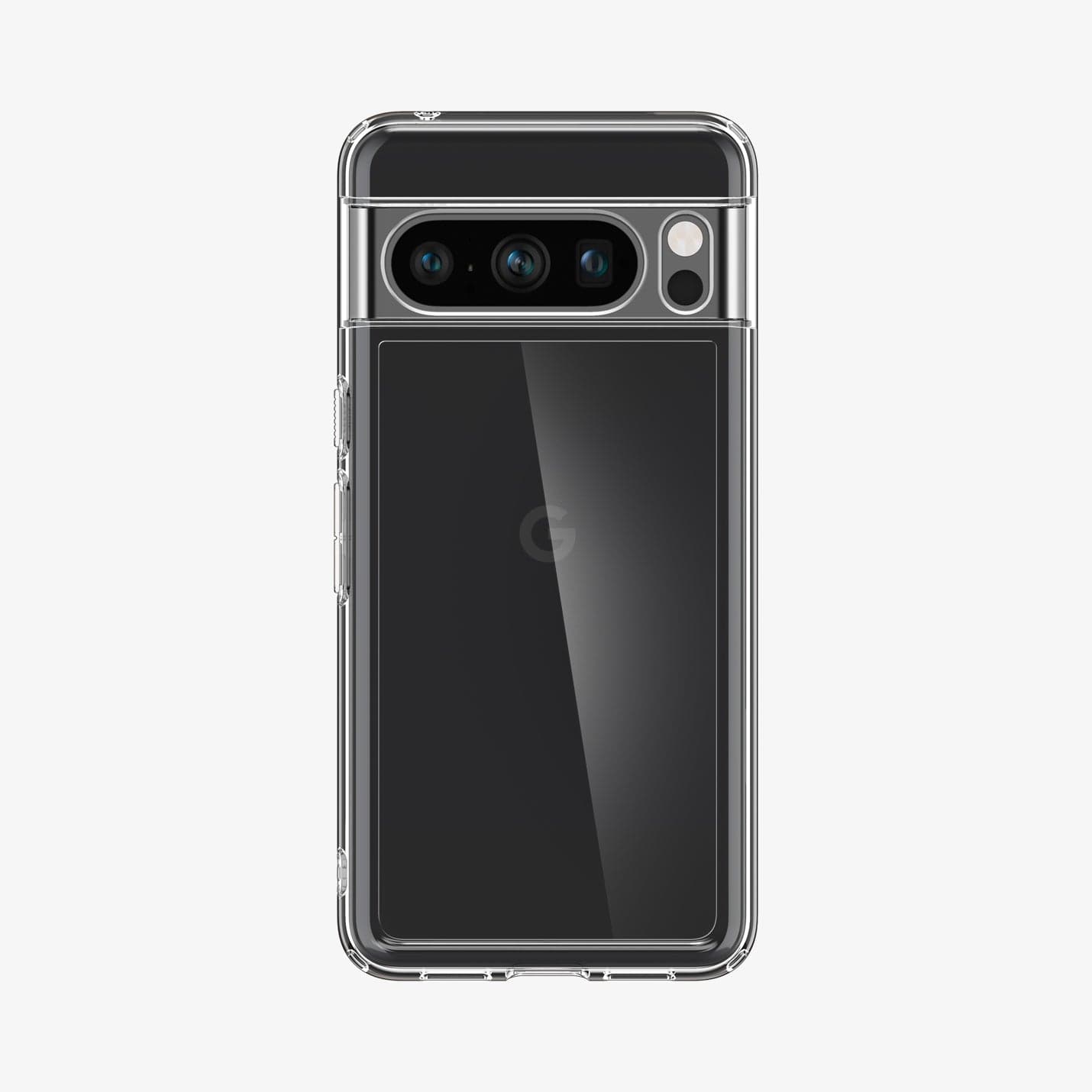 ACS06315 - Pixel 8 Pro Case Ultra Hybrid in crystal clear showing the back