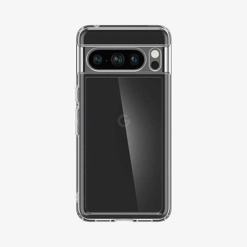 ACS06315 - Pixel 8 Pro Case Ultra Hybrid in crystal clear showing the back
