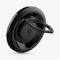 AMP03120 - O-Mag Magnetic Phone Holder (MagFit) in black showing the ring extended out, front and partial side