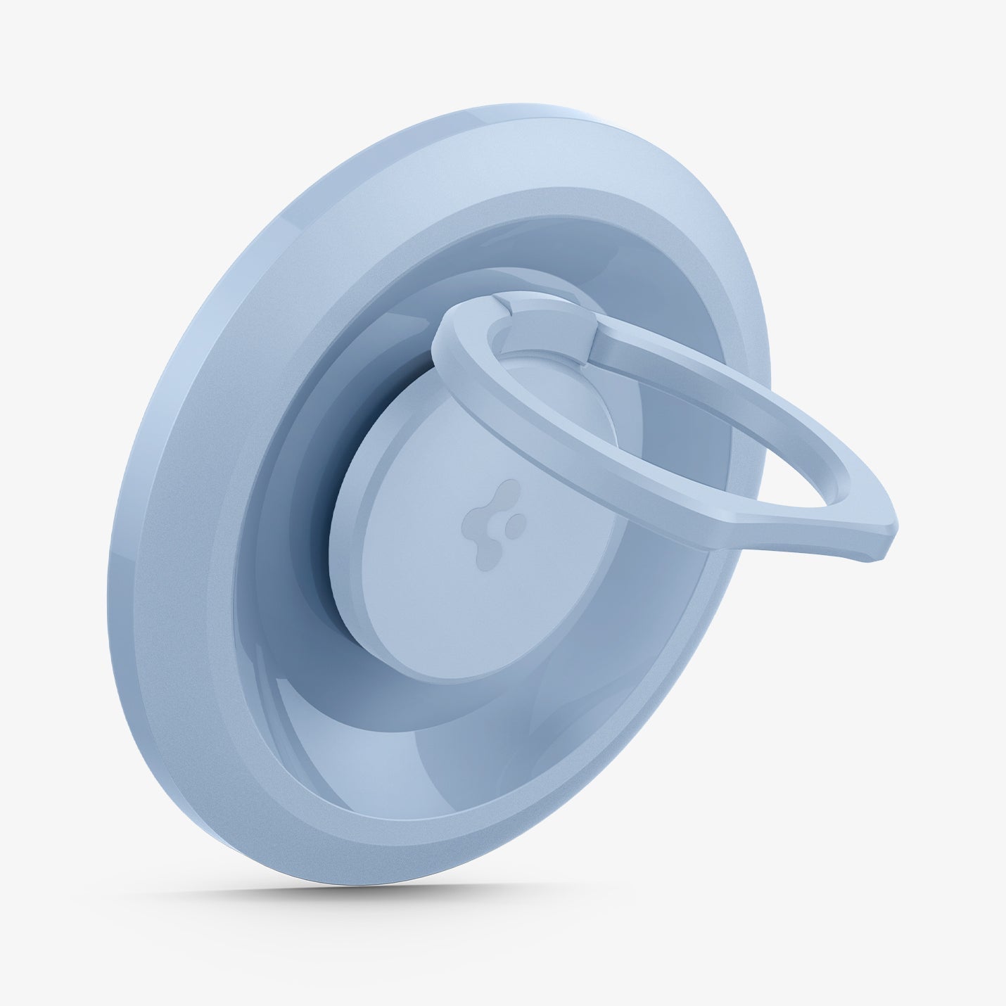 AMP05304 - O-Mag Magnetic Phone Holder (MagFit) in blue showing the ring extended out, front and partial side