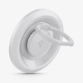 AMP05303 - O-Mag Magnetic Phone Holder (MagFit) in white showing the ring extended out, front and partial side