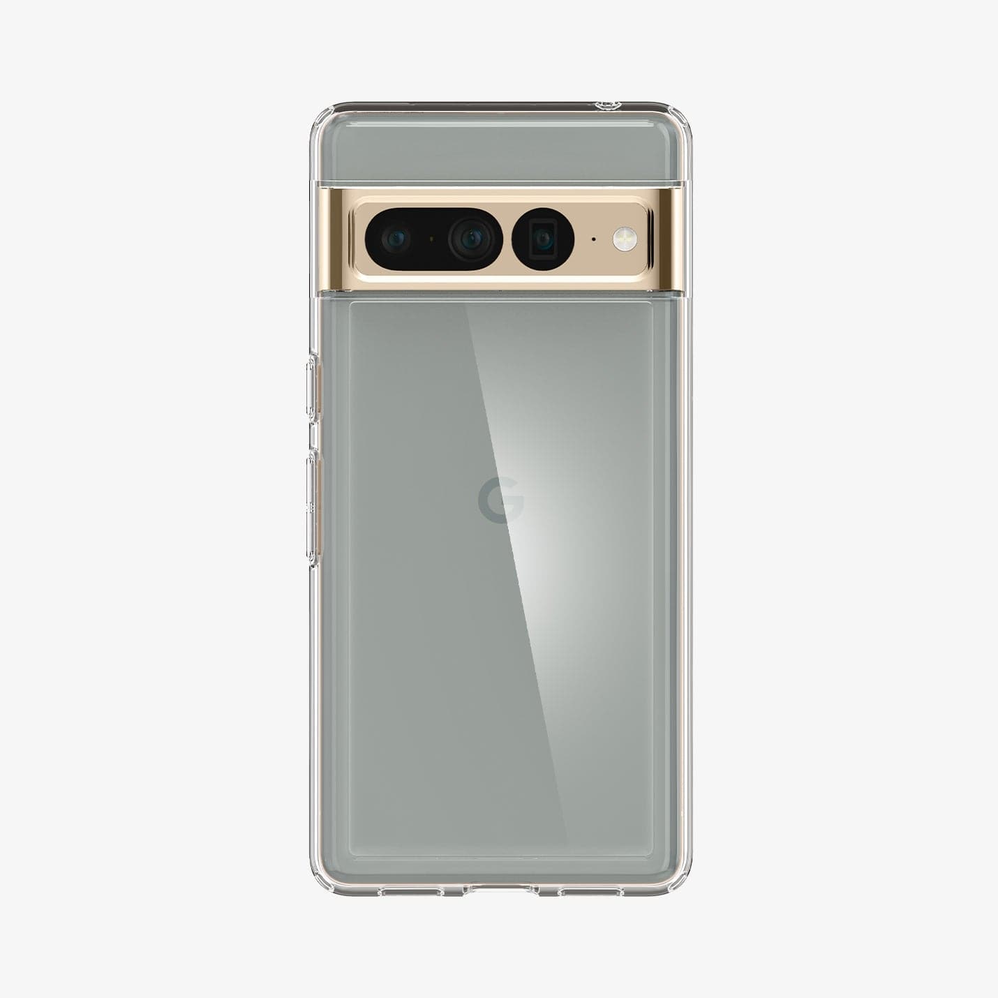 ACS04726 - Pixel 7 Pro Case Ultra Hybrid in crystal clear showing the back