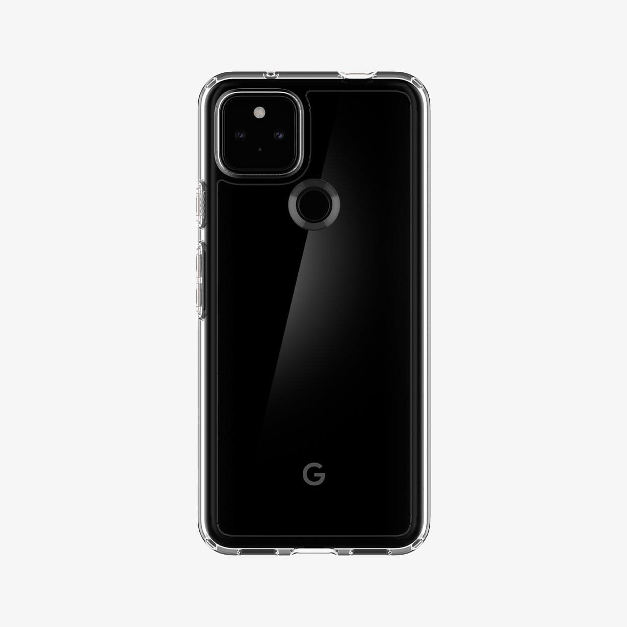 ACS02909 - Pixel 5a Case Ultra Hybrid in crystal clear showing the back