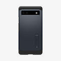 ACS04480 - Pixel 6a Case Tough Armor in metal slate showing the back