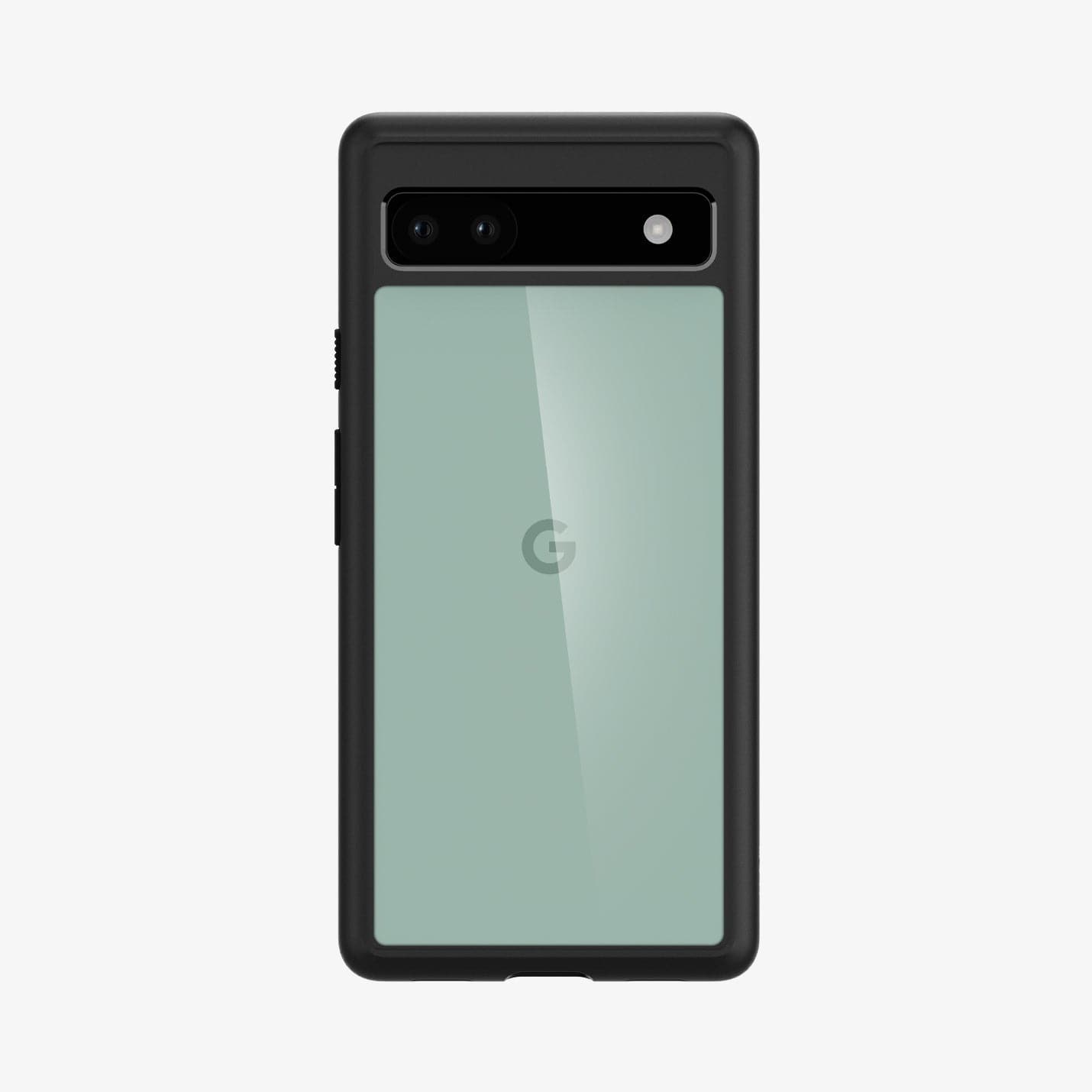 ACS04478 - Pixel 6a Case Ultra Hybrid in matte black showing the back