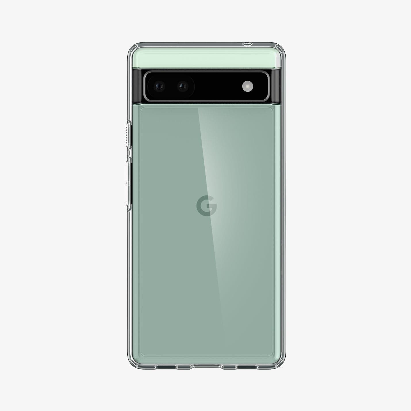 ACS04477 - Pixel 6a Case Ultra Hybrid in crystal clear showing the back