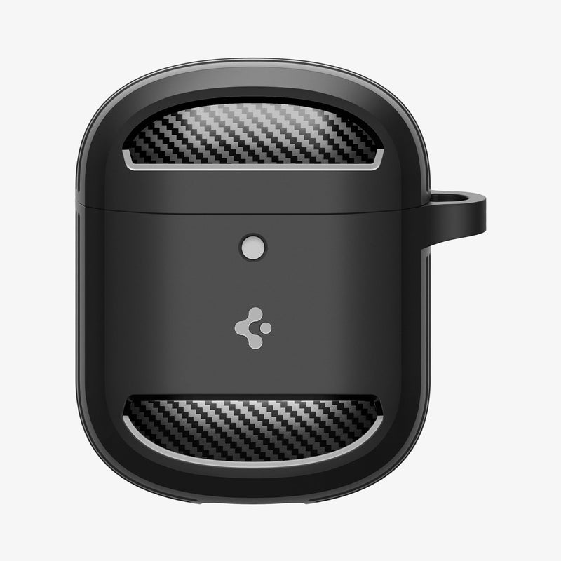 ACS05133 - Pixel Buds Pro Case Rugged Armor in matte black showing the front