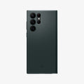 ACS04517 - Galaxy S22 Ultra 5G Case Thin Fit in abyss green showing the back
