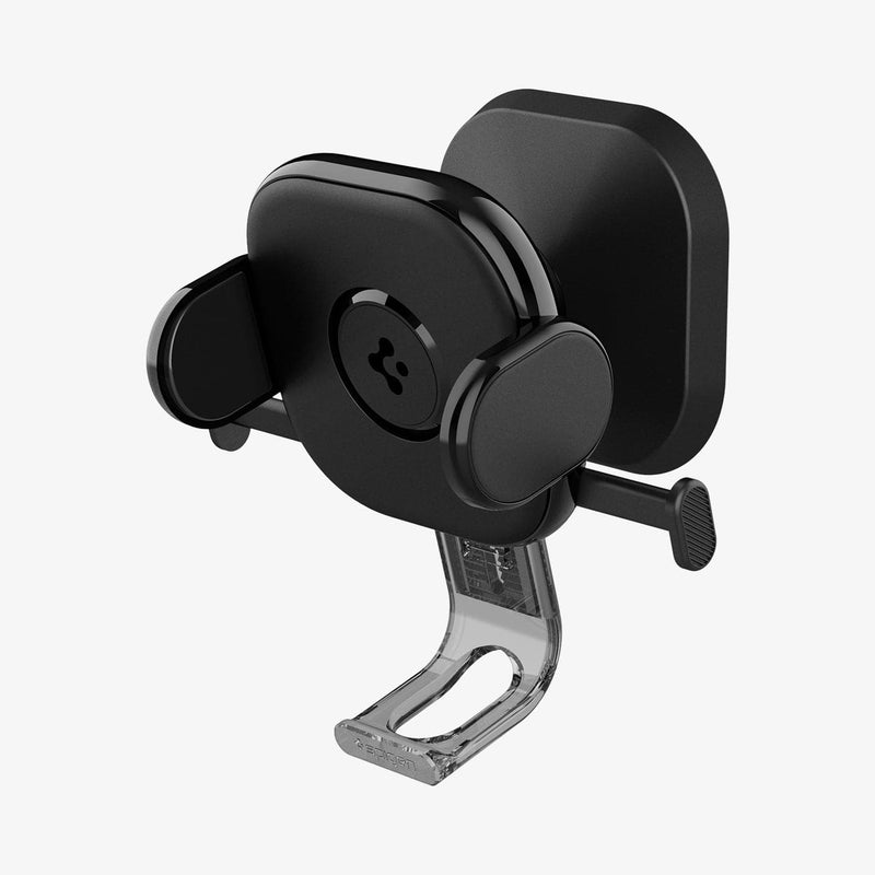 ACP05497 - Spigen OneTap UniFit Designed for Hyundai IONIQ 5 Car Mount showing the front and side with mount turned down slightly