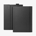 ACS01003 - Microsoft Surface Pro X Case Stand Folio in charcoal showing the back and front