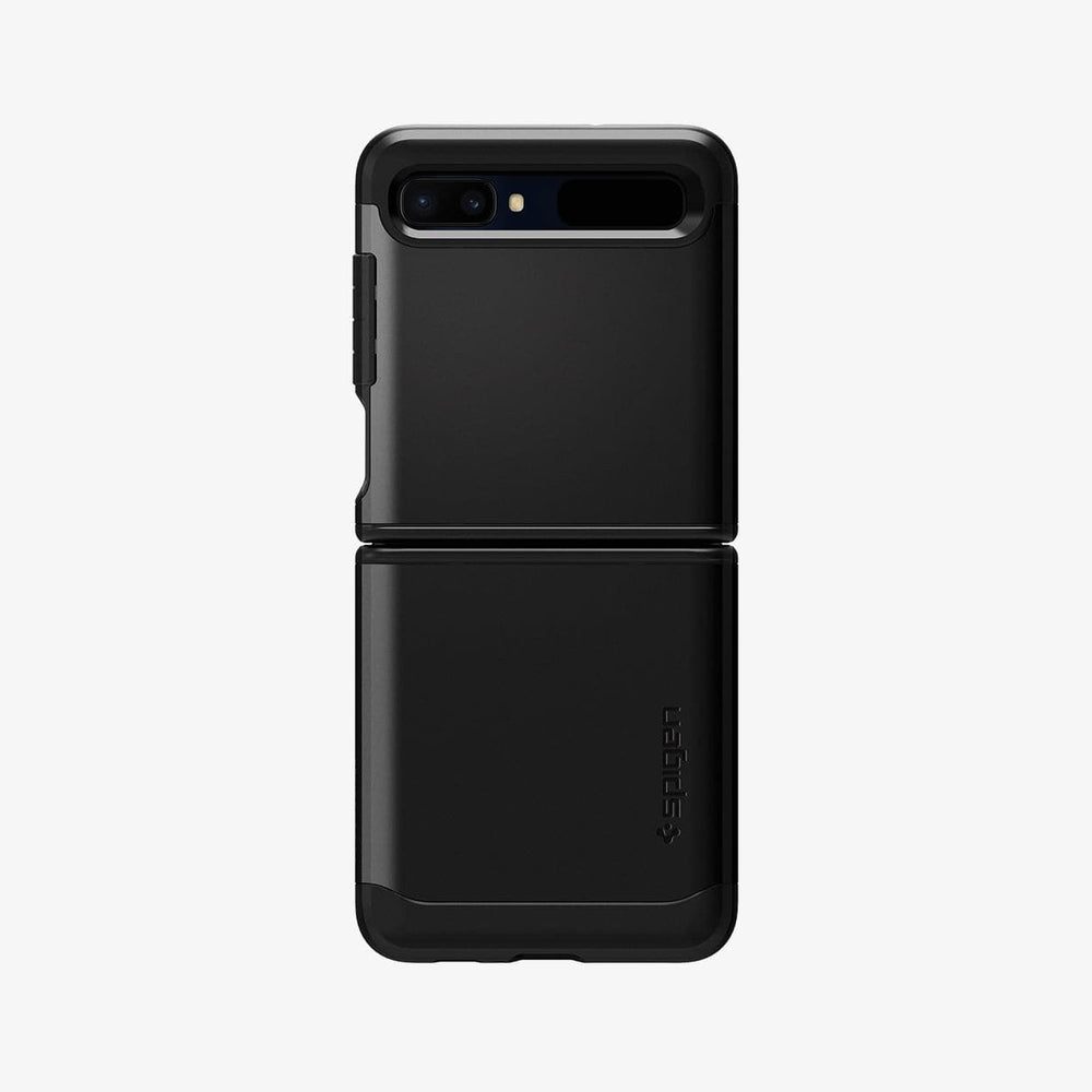 ACS01035 - Galaxy Z Flip Case Tough Armor in black showing the back